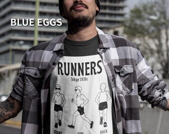 Vintage Tokyo Runners T-Shirt: 1930s Japanese Sports Art Tee