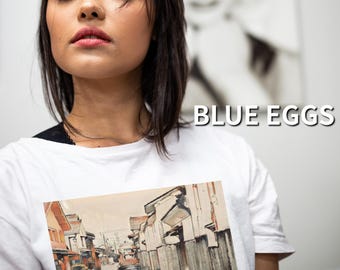 T-shirt Kurayoshi Ukiyo-e: japońska koszulka podróżna w stylu retro