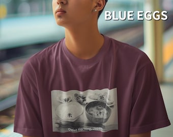 Japanese Breakfast T-Shirt, Minimalist Food Photography Tee