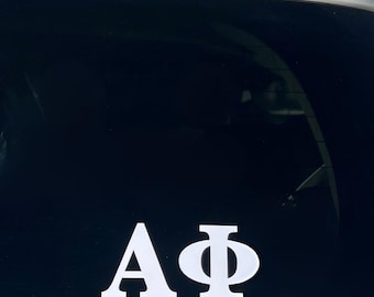 Custom Vinyl Greek Letter Decal / College Sorority Gift / Car Decal