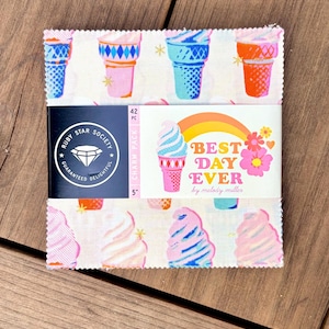 Confezione di ciondoli in tessuto "Best Day Ever", Ruby Star Society