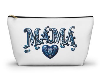 Neceser Floral Heart Mama, neceser de maquillaje estilo bordado