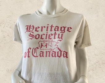 Vintage Heritage Society Of Canada T-Shirt (M)