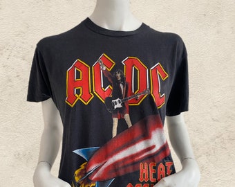 Vintage 1988 ACDC Heat Seeker World Tour T-Shirt (L)