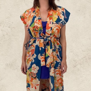 AS IS Vintage 1950s/60s Japanese Silk Robe