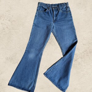 Vintage 1970s JC Penney Mid Rise Bellbottom Jeans (29&quot;W)