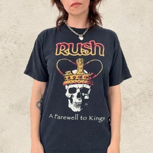 Vintage Rush A Farewell to Kings Tour 2004 Reprint Tee (M)