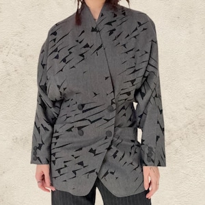 Vintage 1990s 100% Wool Escada Batwing Blazer (Size 38)