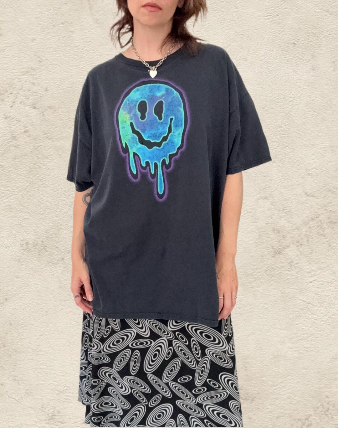 Vintage 1990s Smiley Face Acid/house/raver Tee (2XL) - Etsy