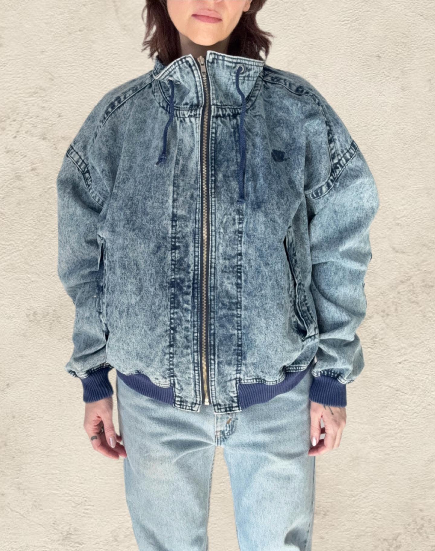 【archive】90s Denim work Bomber jacket Vintage 1990s Carhartt Denim Bomber Jacket / Workwear