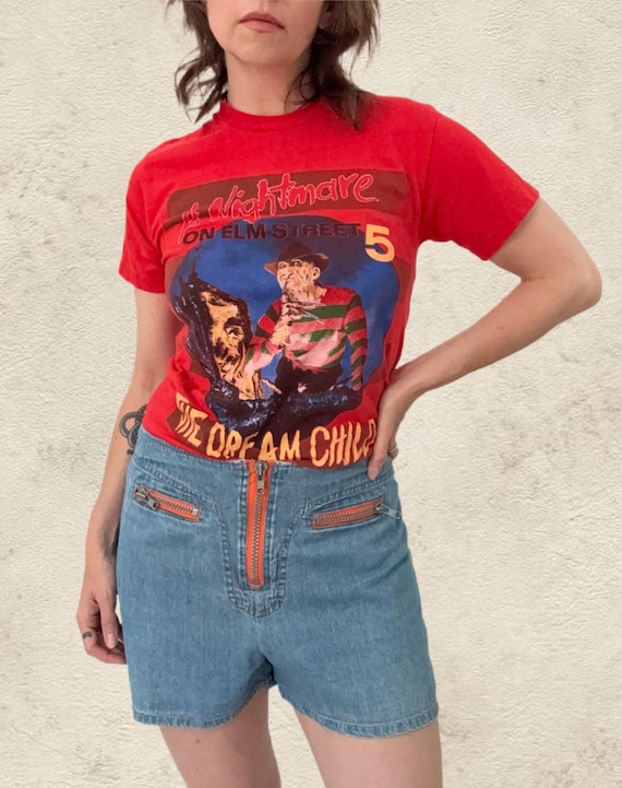 希少なヴィンテージ公式エルム街の悪夢1989 Tシャツ - Etsy 日本