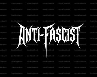 Archivo SVG antifascista: diseño con mensaje llamativo (descarga digital)