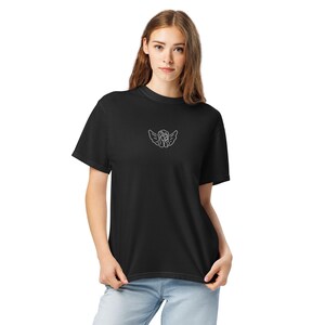 Embroidered Cherub Angel Oversize Tee Streetwear Comfort Colors Shirt Unisex garment-dyed heavyweight t-shirt