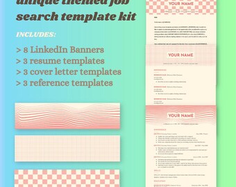 ATS Freundlicher einzigartiger professioneller Lebenslauf Google Docs Template Kit mit passenden Linkedin Bannern, Anschreiben und Referenzdokumenten