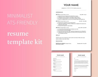 ATS-vriendelijke, moderne cv-sjabloon voor Google Documenten