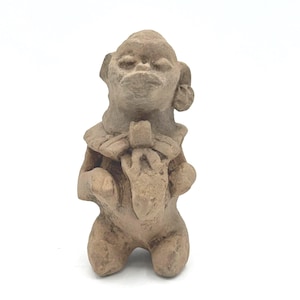 Authentic Pre-Columbian Artifact - Mayan Clay Monkey