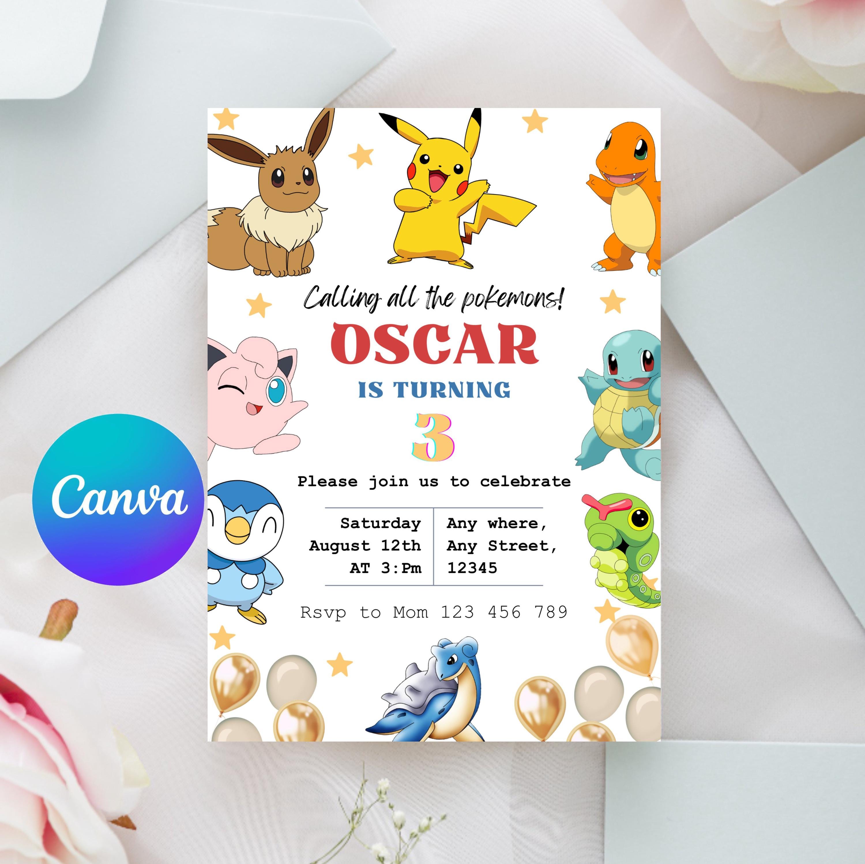 Geburtstagseinladung, gelbe Geburtstagseinladung, Geburtstags-Mädchen-Party einladen, Geburtstagsfeier einladen, Bday Party einladen, Canva Editable