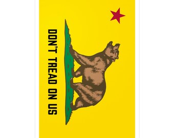 Adesivo de vinil, Bandeira de Gadsden, Urso Rugindo, Protesto da Califórnia contra o ICE, Não Pise em Nós, Adesivo para Laptop, Adesivo para Carro, Adesivo de Protesto
