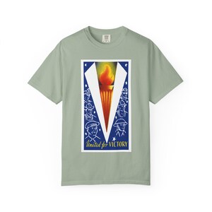 United for Victory T-Shirt | WWII V for Victory image 14