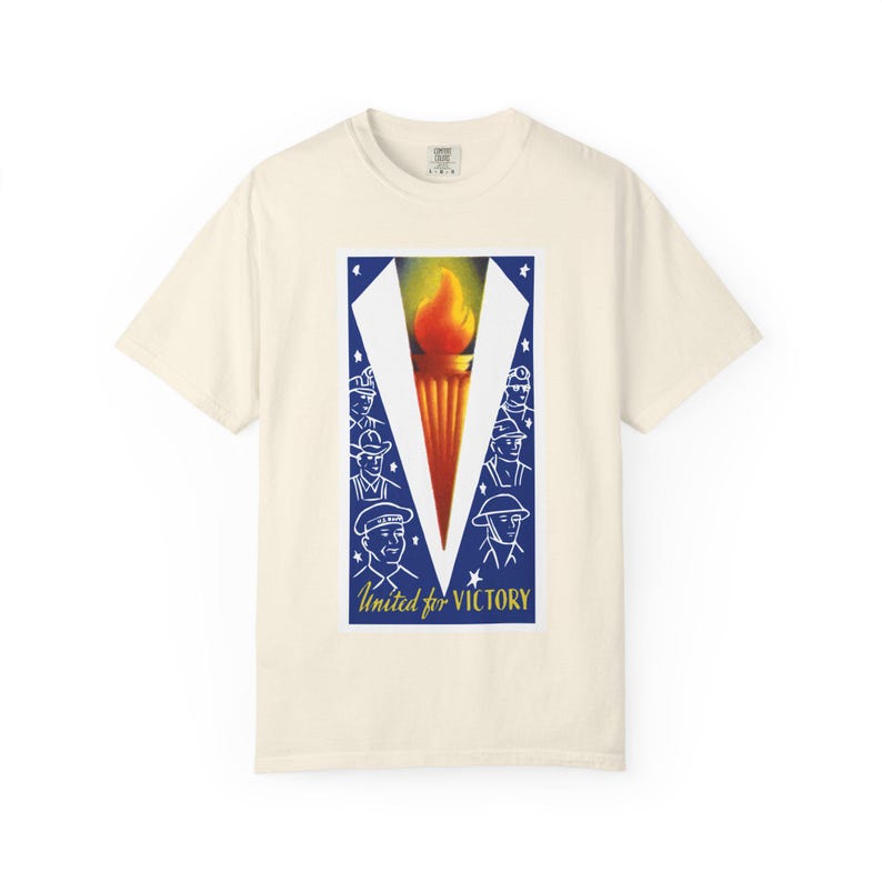 United for Victory T-Shirt | WWII V for Victory image 9