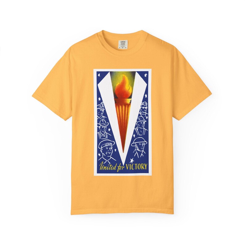 United for Victory T-Shirt | WWII V for Victory image 10