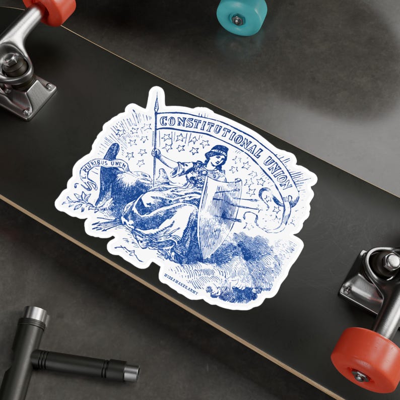 Civil War Decal, Patriotic Sticker for Car, Constitutional Union, 1860s ...