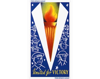 United for Victory Decal | WWII V for Victory