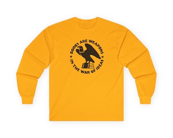 Books Are Weapons Long Sleeve Tee | The Brooklyn Public Library At War