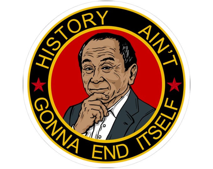 Featured listing image: History Ain't Gonna End Itself Kiss-Cut Stickers, Motivational Art Stickers, Laptop Decor, Gift Idea for Educators, Historical Figures