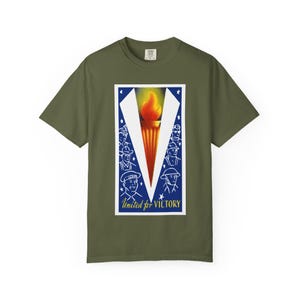 United for Victory T-Shirt | WWII V for Victory image 13
