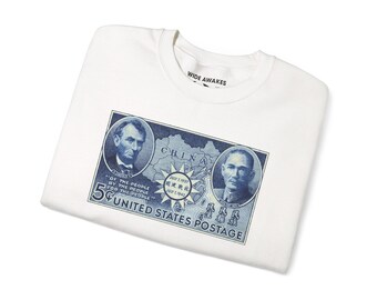 Drie principes van het volk | Sweatshirt Lincoln & Sun Yat-sen | Postzegelkunst WO II