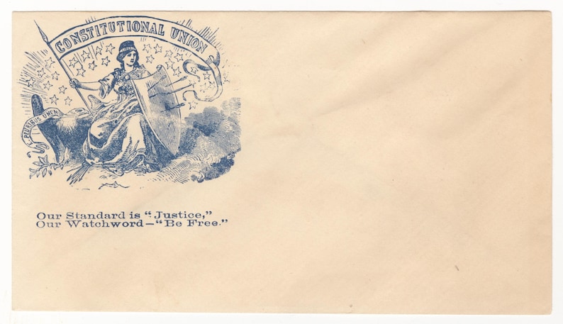 Civil War Decal, Patriotic Sticker for Car, Constitutional Union, 1860s ...