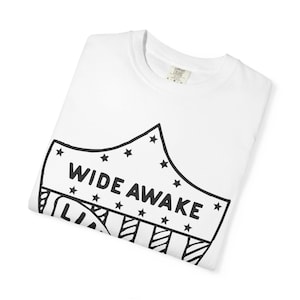Camiseta vintage de Abraham Lincoln con el escudo de la bandera estadounidense y la campaña &quot;Wide Awake&quot;, top patriótico unisex, ropa de historia política.