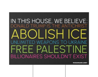 The No Kings Platform | 'We Believe' 2025 Yard Sign
