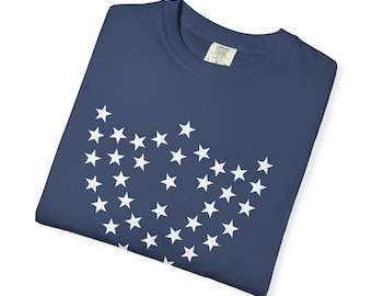 Civil War 23rd Corps Flag Detail Unisex Garment-Dyed T-shirt, Sherman, Historical Shirt, American History Gift, Military Badge Tee, Vintage