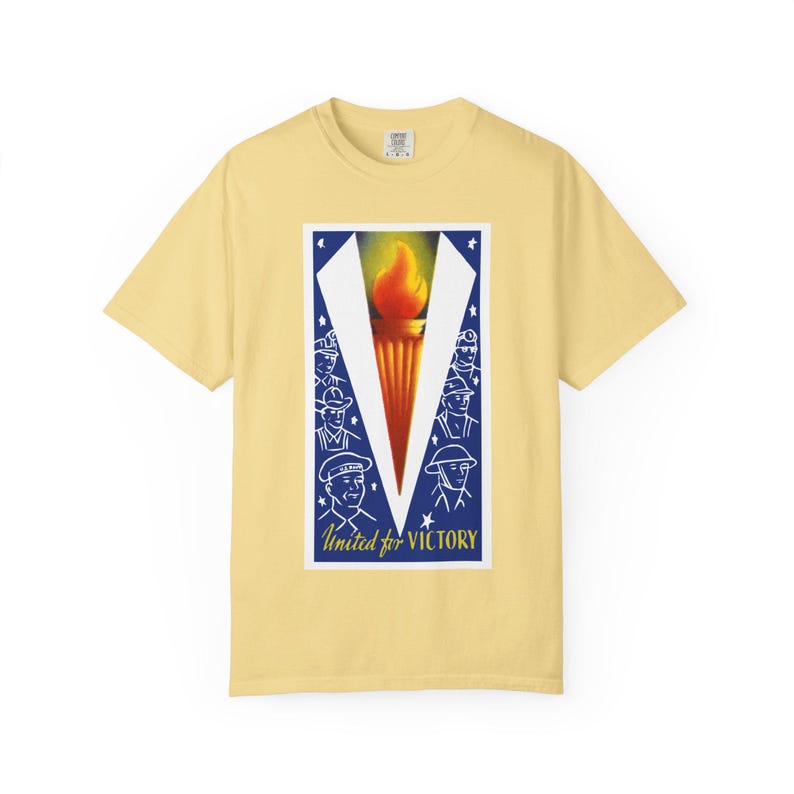 United for Victory T-Shirt | WWII V for Victory image 12