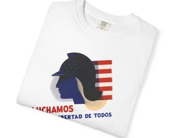 We Fight for the Liberty of All | E. McKnight Kauffer | Modernist WWII Propaganda Unisex T-Shirt