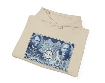 Drie principes van het volk | Lincoln & Sun Yat-sen-hoody | Postzegelkunst WO II