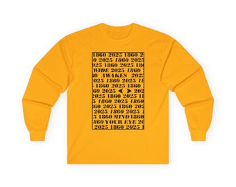 1860 / 2025 | Typography Art Long Sleeve Tee | Wide Awakes