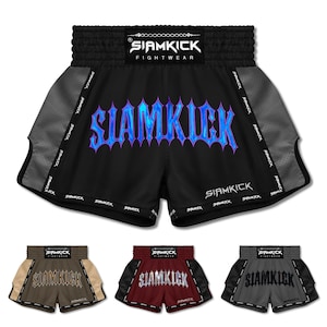 SIAMKICK Muay Thai Boxing Shorts, Authentic Kickboxing Shorts for Men & Women (Alter-Ego Series)