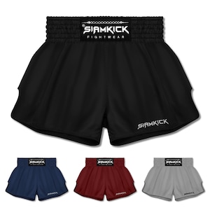 SIAMKICK Muay Thai Boxing Shorts, Authentic Kickboxing Shorts for Men & Women (Core Series)