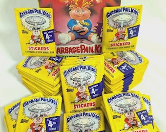 Garbage Pail Kids Original Wax Packs Series 4 - Best prices on Etsy! Gpk os4 1986! Buy as many as you want!
