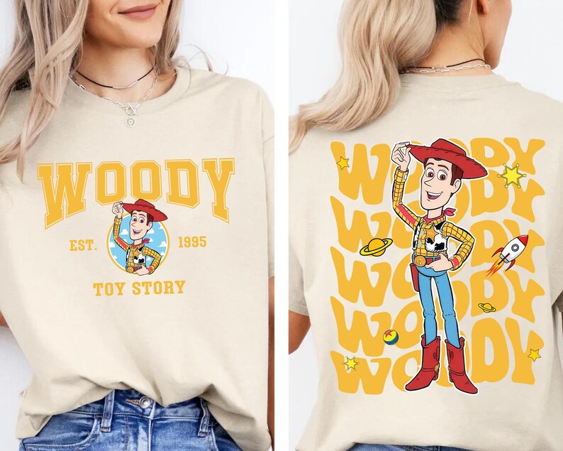 Disney Toy Story Woody-tröja, Sheriff Woody-tröja, Toy Story Country-luvtröja, Disney-resetröja, True Story-tröjor bild 7