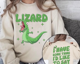 Retro Lizard Sweatshirt, Funny Tom Hoppers Movie Graphic Tee