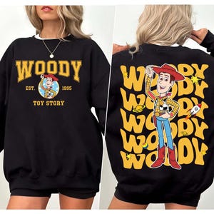 Disney Toy Story Woody-tröja, Sheriff Woody-tröja, Toy Story Country-luvtröja, Disney-resetröja, True Story-tröjor bild 1