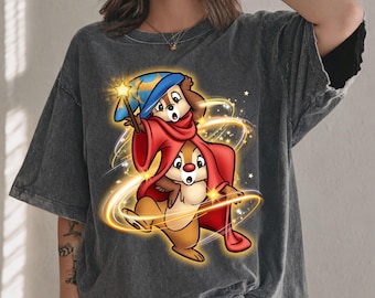 Camiseta de Chip y Dale de Disneyland, camiseta Magic Kingdom Family Comfort Colors