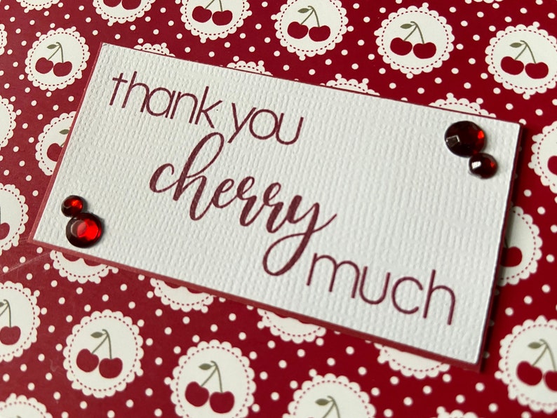 Fruit Red Pun 4 Cherry Thank You Notes