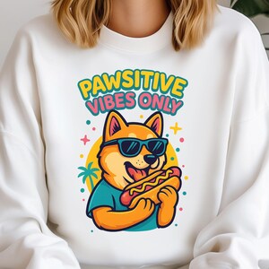 Diseño de arte de hot dog Shiba Inu, atmósfera veraniega png, diseño de sudadera con capucha para camiseta, diseño de sublimación png