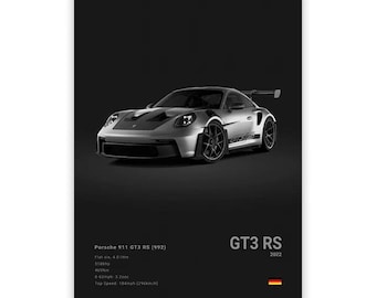 Supercar Canvas Wall Art – Nowoczesne plakaty bez ram do wystroju domu, garażu, biura. (Porsche, BMW, Mclaren, BMW, Ferrari, Mercedes, Pagani)