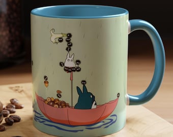 もののけ姫マグカップ：ジブリアニメファンアート陶器コーヒーカップ